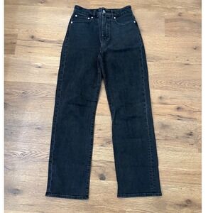 Madewell Curvy 90s Straight Leg Jeans Charcoal Wash Women's Size 25